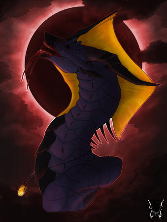 Symmetrical Headshot A Century:Age of Ashes dragon designed by a community.